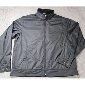 Peter Millar Hartford Jacket Mens‎ Large Black Bomber Golf Full Zip Casual SALE